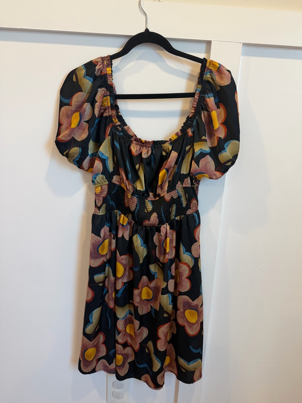 Jacquie the Label Floral Puff-Sleeve Dress